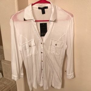Brand new white long sleeve top